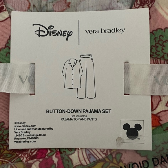 NWT Vera Bradley Mickey’s Promenade Pajama Set - Picture 11 of 11